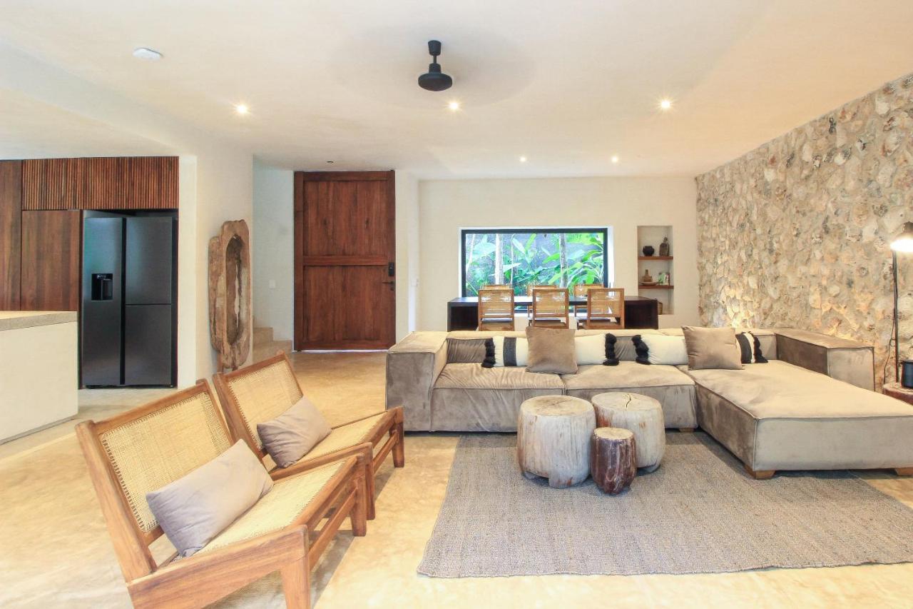 Elegant Boho Style Villa Jungle Views In Rooftop Deck & Outstanding Raw Pool In Holistika Tulum Exterior foto